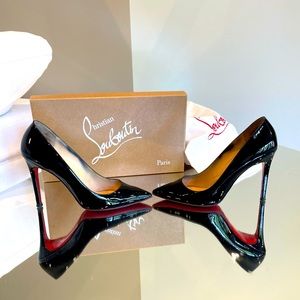 Christian Louboutin Black Patent leather Pigalle 100s
